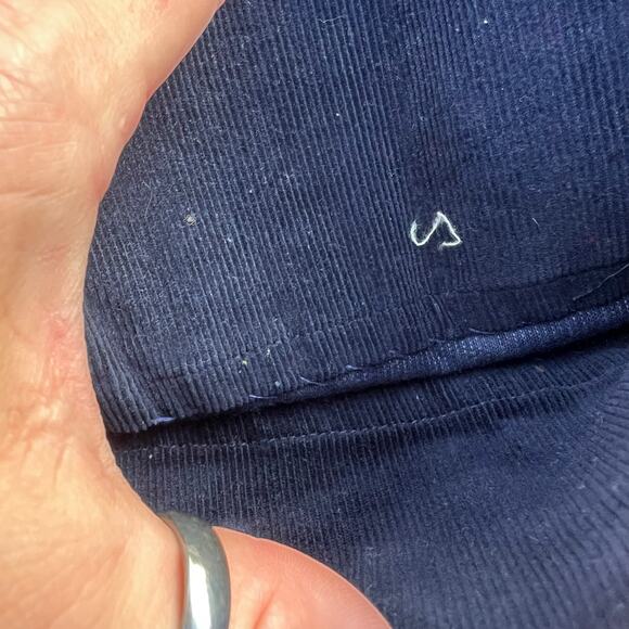 Vintage 70s Wrangler navy blue corduroy Pants Women’s 13/14 LONG INSEAM! - Picture 4 of 7